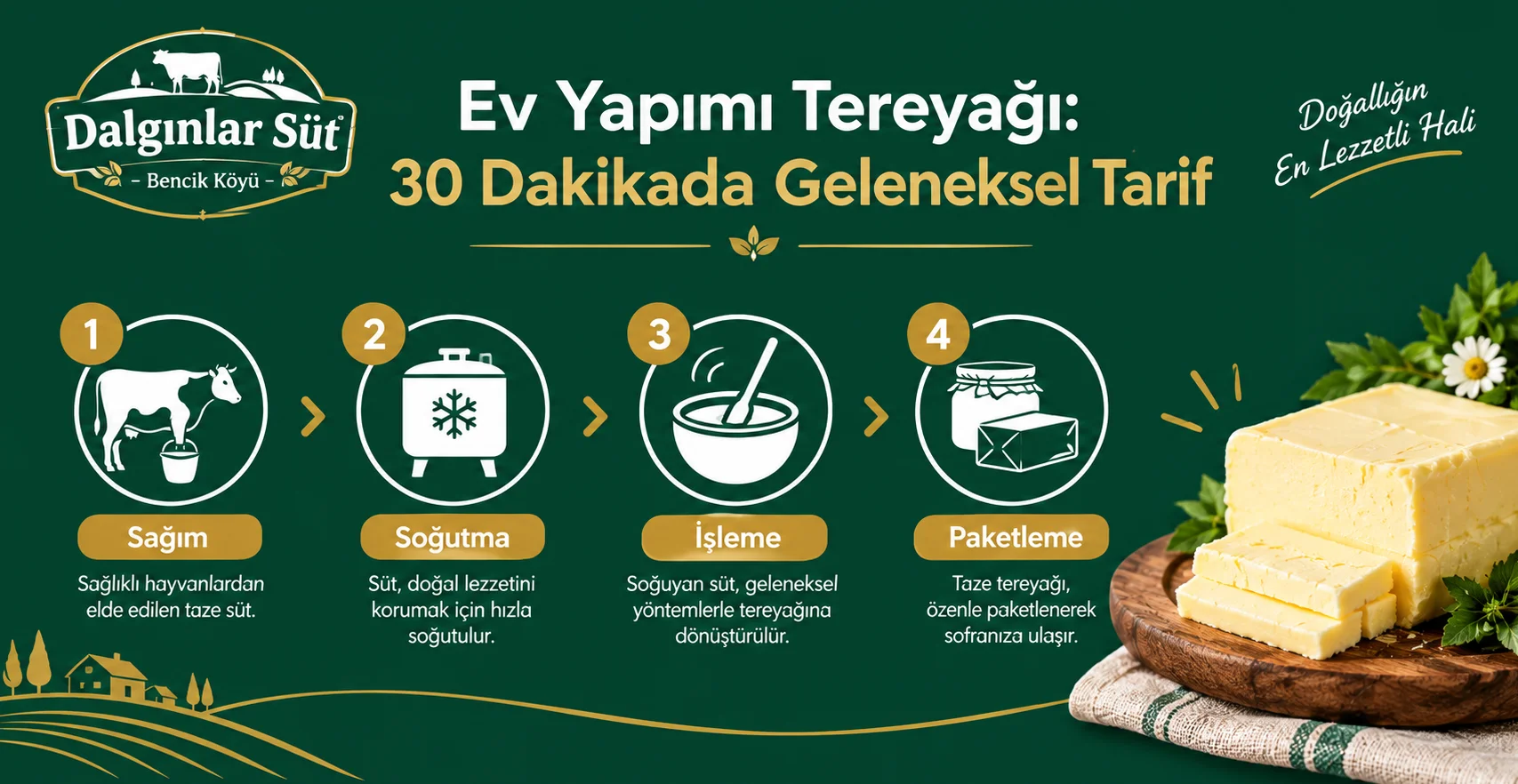 Ev Yapımı Tereyağı: 30 Dakikada Geleneksel Tarif